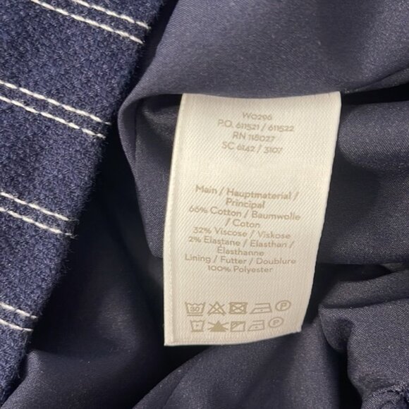 Boden Kitty Textured Dress | 8 Petite | Navy - Picture 9 of 12